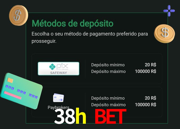 O cassino 38h bet oferece uma grande variedade de métodos de pagamento